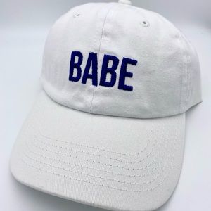 White Babe Adjustable Hat